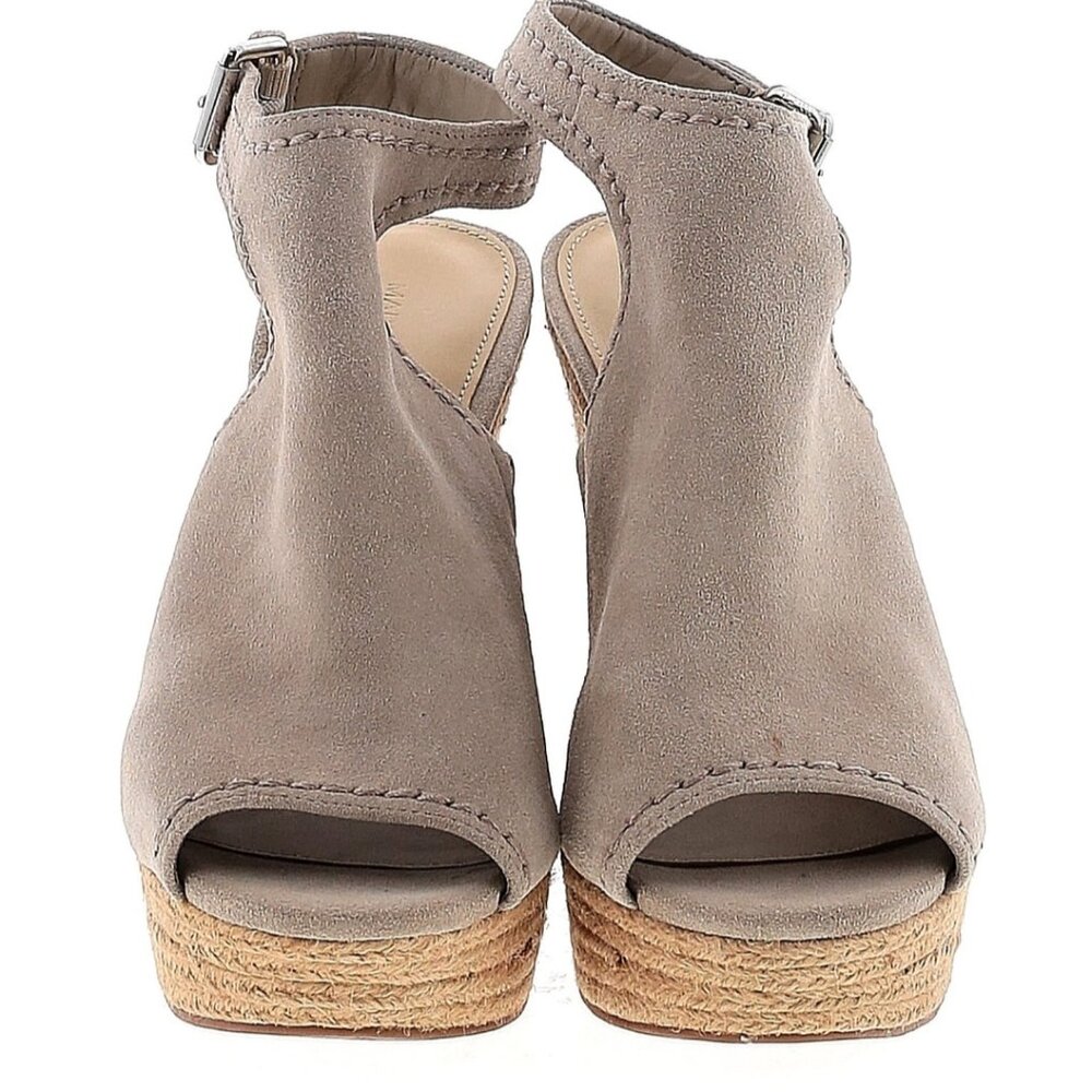 NWOT Marc Fisher Wedge Espadrille Gray Size 9.5